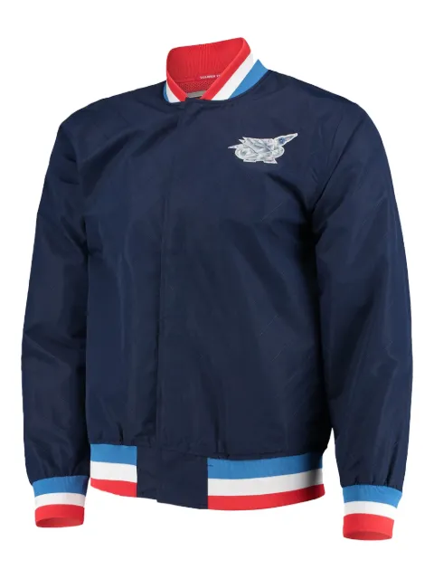 Mitchell & Ness x Houston Rockets logo-detail jacket Blue OJBF1201HROYYPPPBLUE