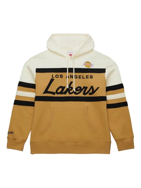 Mitchell & Ness two-toned long-sleeve hoodie Brown TH6293LALTNCR