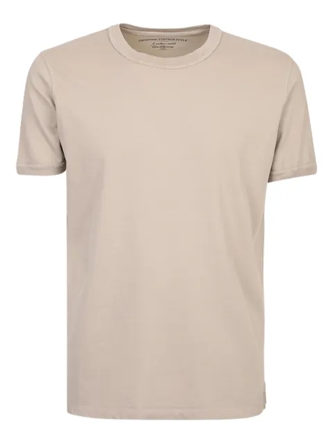 original vintage style crew-neck T-shirt Neutrals CLEVEPERLA