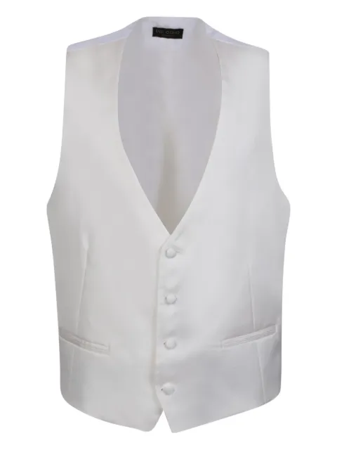Dell'oglio button waistcoat White GILET4G18504
