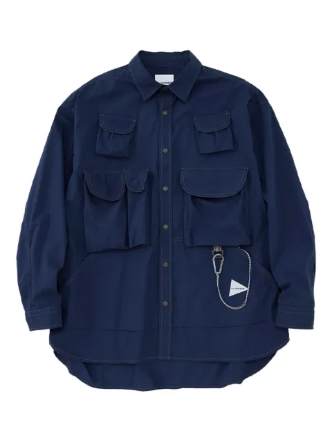 and Wander multi pocket shirt Blue 5744183151