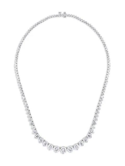 Jewels Aficionado Riviera diamond tennis necklace Silver JAN69DWG