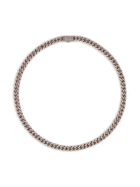 Jewels Aficionado diamond cuban link necklace Pink JAN26DRG