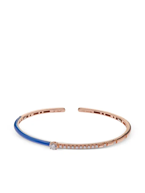 Jewels Aficionado 18K Rose Gold diamond cuff Pink JAB16BRG