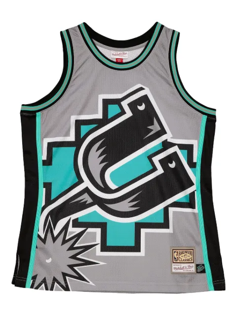 Mitchell & Ness San Antonio Spurs Big Face 5.0 tank top Grey MSTKBW19146SASGREY