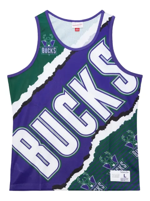 Mitchell & Ness x Milwaukee Bucks Jumbotron 2.0 sleeveless vest Purple TMTK1232MBUYYPPPGNPR
