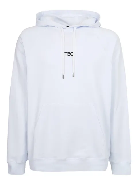 14BROS logo-print hoodie White 12672A3063B10001