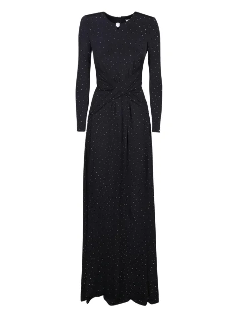 NISSA ruched embellished dress Black RS16175BLACK