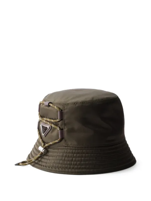 Prada Speedrock triangle-logo bucket hat Green 2HC1372HE1