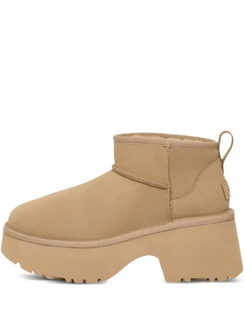 UGG Classic Ultra Mini New Heights platform pull-tab boots Neutrals 1158311MDSD