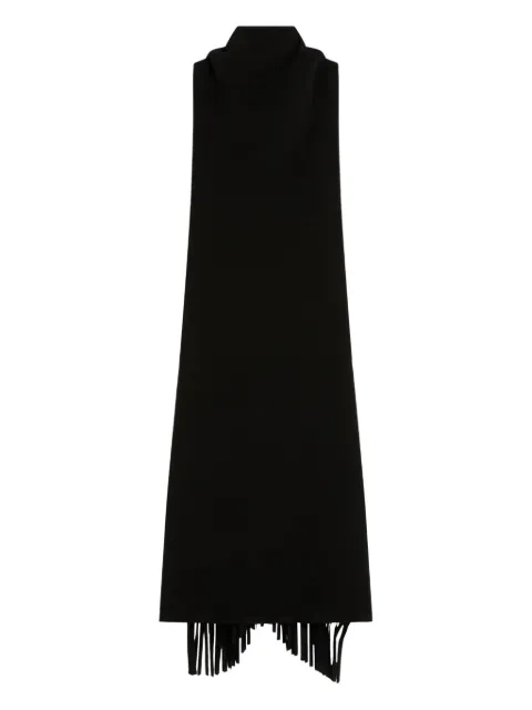 Max Mara fringed dress Black RAME013