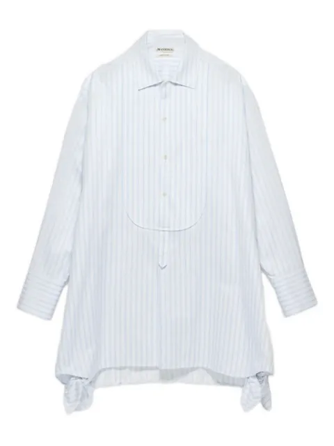 JW Anderson side-knot mini shirt dress White DR0500PG1892
