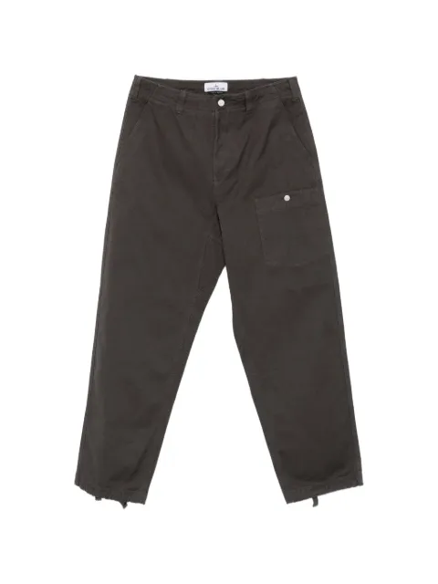 Stone Island 3100038 slub cotton Batavia-TC_S.I. Marina cargo trousers Grey L1S153100038S0X26