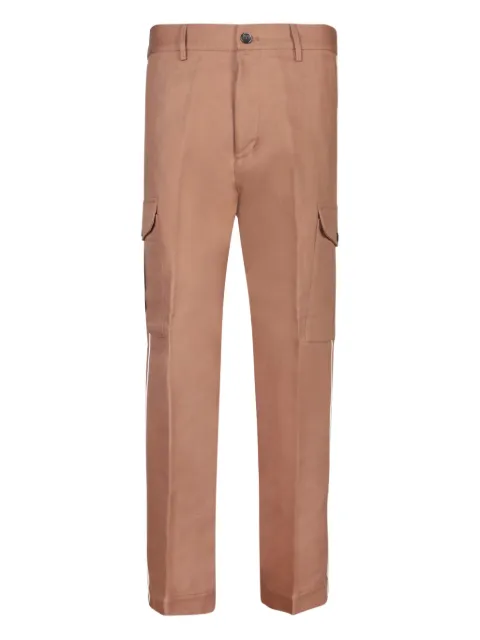 Nine In The Morning cargo-pocket stripe trousers Brown ZEU23R25NOCCIOLA