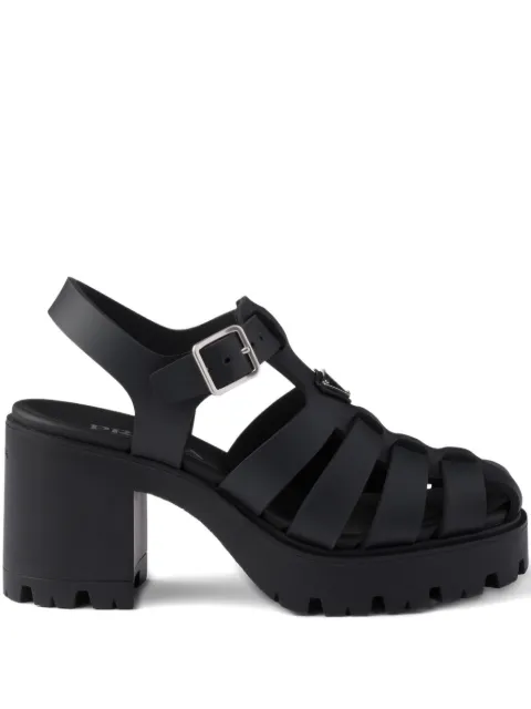 Prada rubber platform sandals Black 1X267OF0903LKK