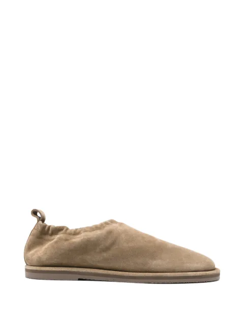 Studio Nicholson elastic-back suede slippers Neutrals KORINESNM1419