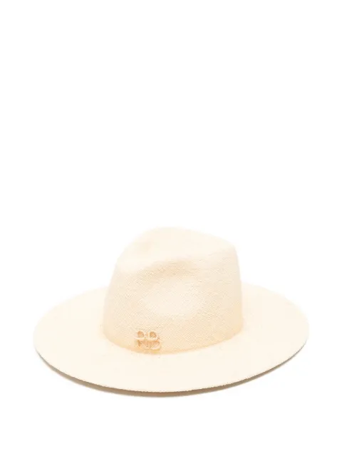 Ruslan Baginskiy pearl-chain straw fedora hat Neutrals FDR036STRPRL2CHA