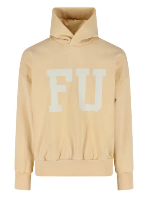 Fear Of God lettering-print hoodie Yellow FG25FW1212111BHFUS