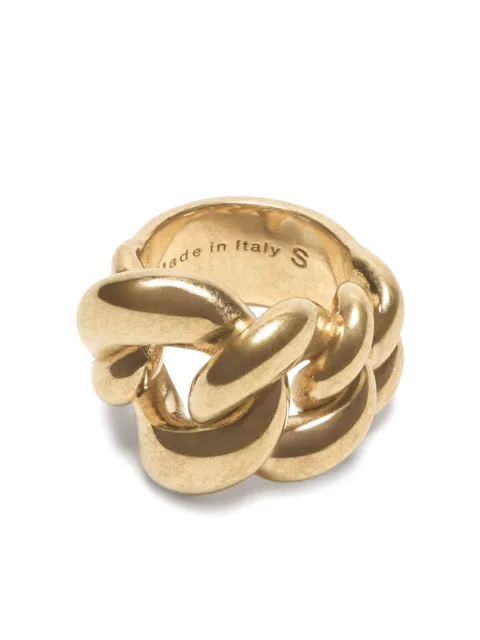Acne Studios chunky chain ring Gold A50035