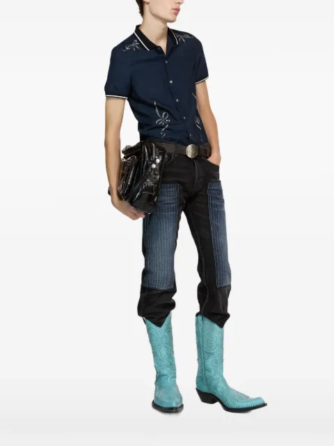 Acne Studios bow-embellishment shirt Blue BB0662