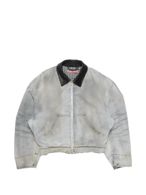 Acne Studios faded denim bomber jacket Grey B90882