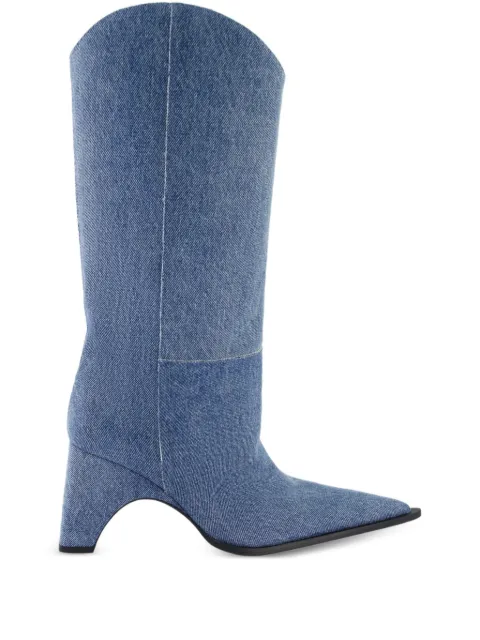 Coperni Bridge arched-block cowboy boots Blue COPSH16F2014