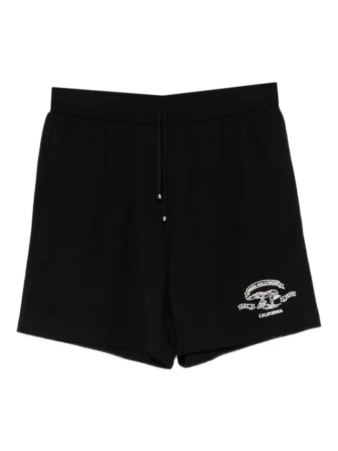 AMIRI graphic drawstring shorts Black AMBMSO1017
