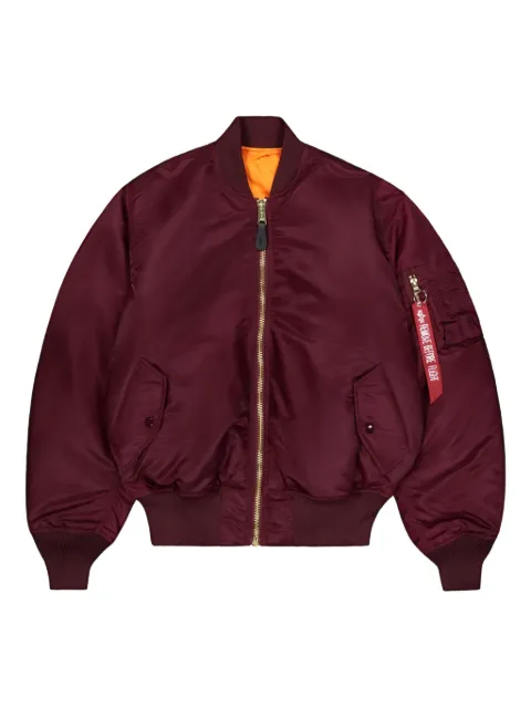 Alpha Industries zip-up reversible bomber jacket Red F100101608