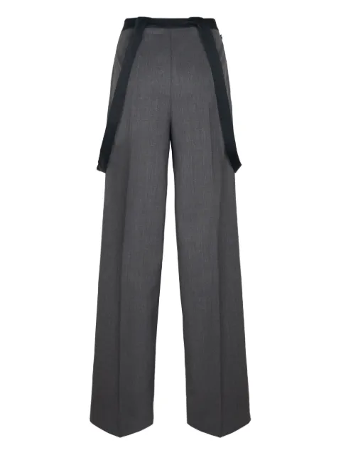 DONDUP Tecla suspenders trousers Grey DP842WS0115XXX909