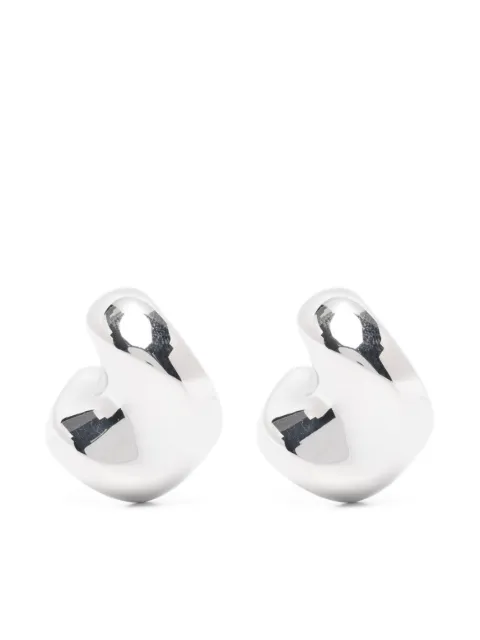 Maria Black Saddle medium earrings Silver 101119AGMPAIR