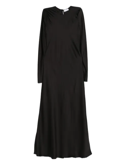 SILKYLICIOUS silk maxi dress Black I34103