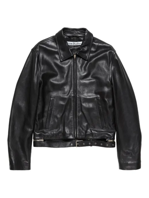 Acne Studios leather biker jacket Black B70164