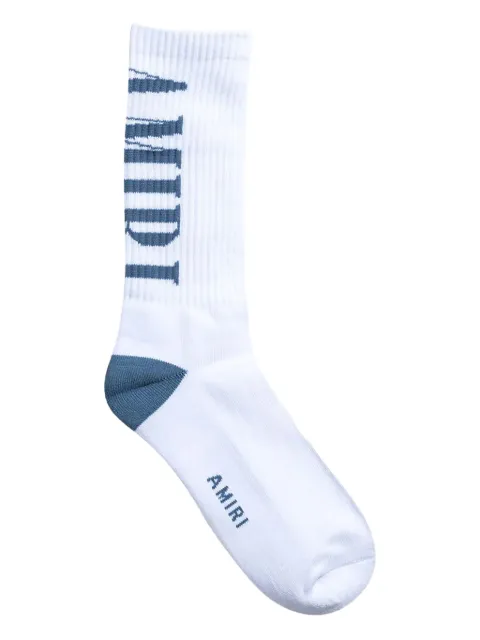 AMIRI logo-print socks White PF22MHR002