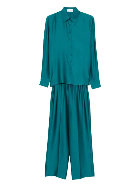 SILKYLICIOUS silk pyjama set Green I39004