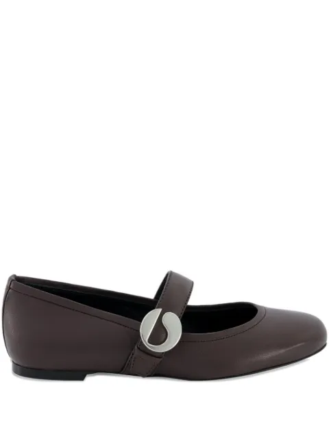 Coperni strap C-shape buckle ballet flats Brown COPSH74F6060