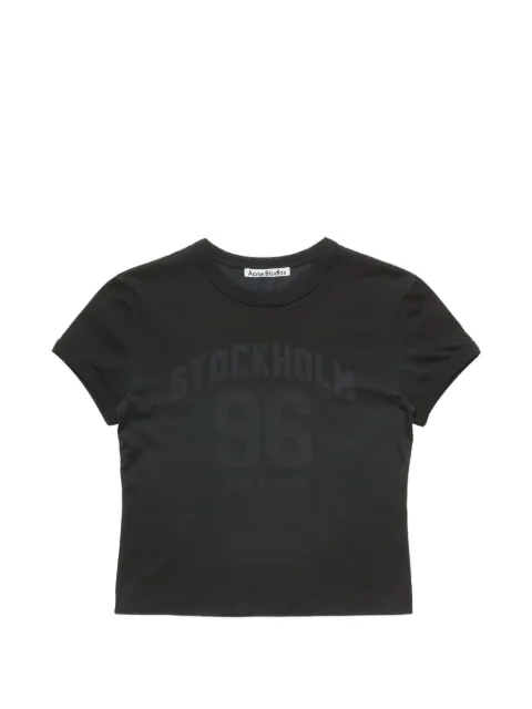 Acne Studios fitted logo t-shirt Black AL0539