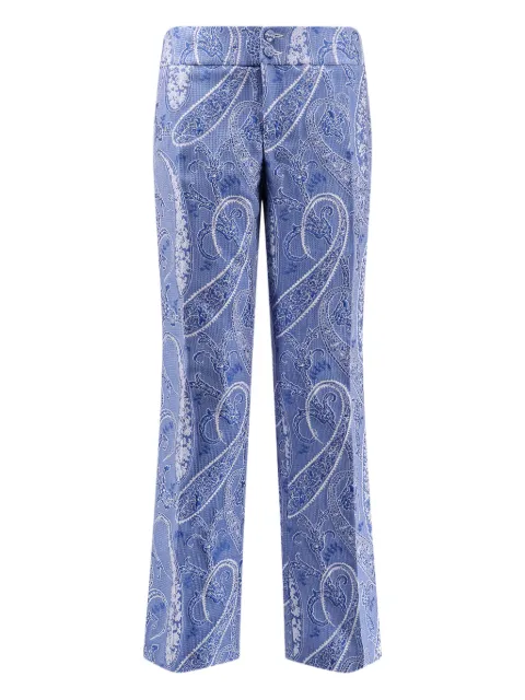ETRO paisley-print trousers Blue WREA007499TJA92S9884