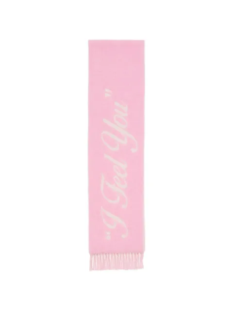 Acne Studios fringed scarf Pink CA0415