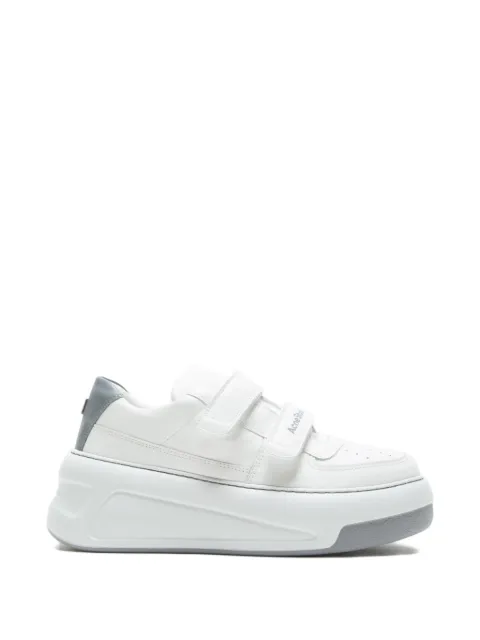Acne Studios leather touch-strap sneakers White CD0018