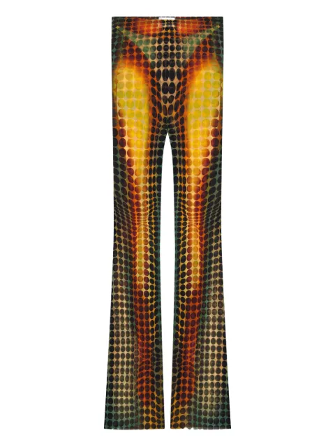 Jean Paul Gaultier Re-edition flared trousers Yellow WTR066M018P