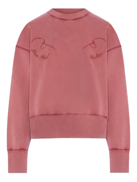 Jean Paul Gaultier embroidered sweatshirt Red 2601WTO406J034