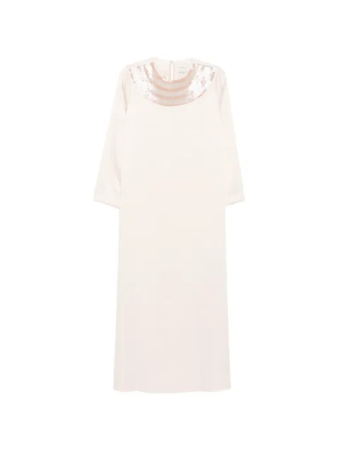 SHATHA ESSA paillette-embellished maxi dress Neutrals RD2608