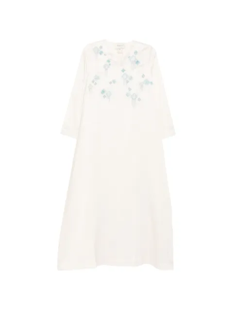 SHATHA ESSA sequin-embroidered maxi dress Neutrals RD2604
