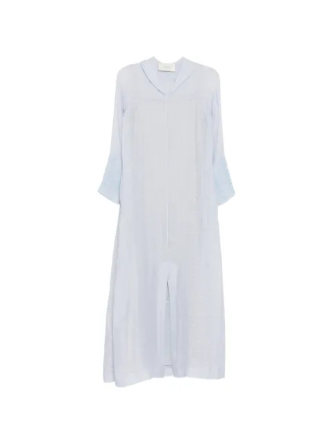 SHATHA ESSA bead-embroidered maxi dress Blue RD2619