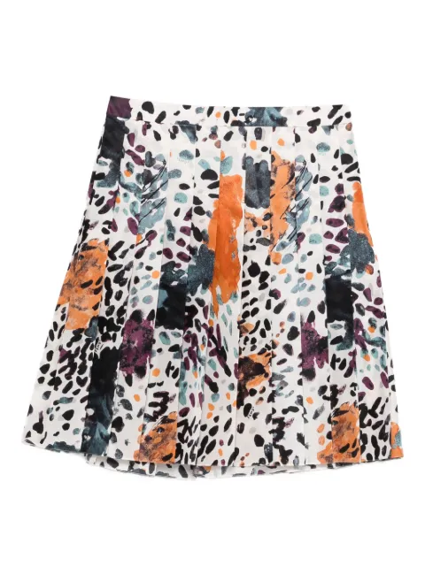 FENDI pleated-print skirt White FQ7717AVJWF0HWA