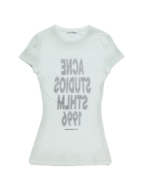 Acne Studios layered jersey T-shirt Green AL0513