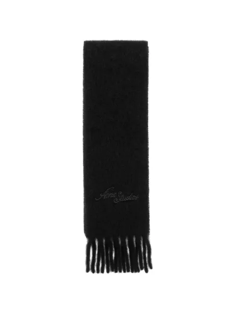 Acne Studios fringe scarf Black CA0433