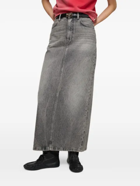 Acne Studios panelled midi skirt Grey AF0571