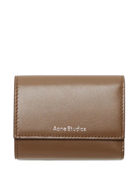Acne Studios trifold leather wallet Brown CG0232