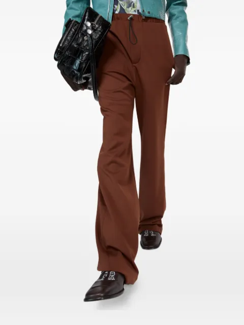 Acne Studios embroidered trousers Brown BK0745